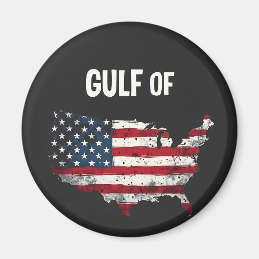 アメリカ湾おもしろいトランプ米国国旗 マグネット (正面)