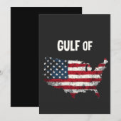 アメリカ湾おもしろいトランプ米国国旗 案内状 (正面/裏面)