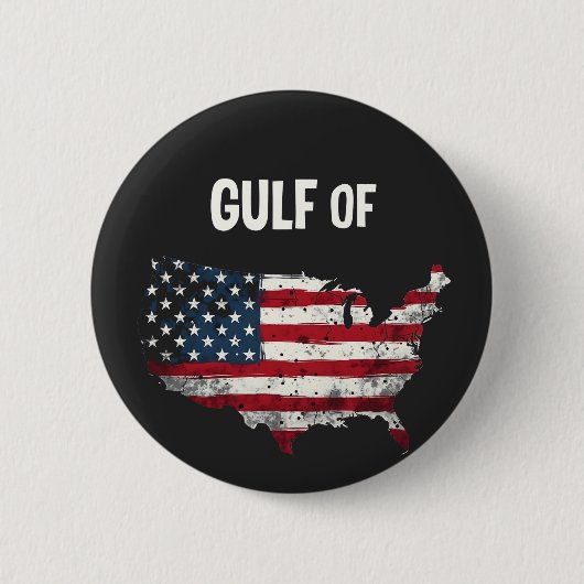 アメリカ湾おもしろいトランプ米国国旗 缶バッジ (正面)