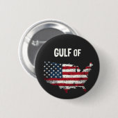 アメリカ湾おもしろいトランプ米国国旗 缶バッジ (正面&裏面)