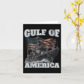 アメリカ湾おもしろい米国国旗 カード (黄色い花)