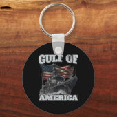 アメリカ湾おもしろい米国国旗 キーホルダー (正面)