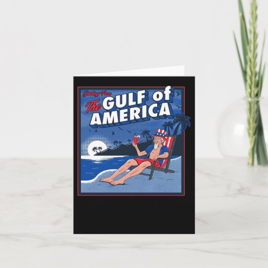 アメリカ湾からの挨拶 カード (正面)