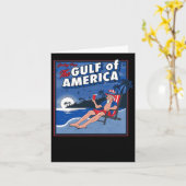 アメリカ湾からの挨拶 カード (黄色い花)