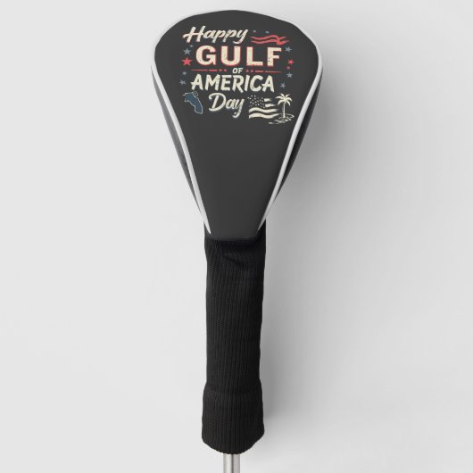 アメリカ湾の幸せおもしろいな愛国心 ゴルフヘッドカバー (正面)