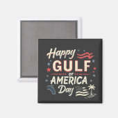 アメリカ湾の幸せおもしろいな愛国心 マグネット (正面/裏面)