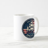 アメリカ湾の愛国心 コーヒーマグカップ (正面右)