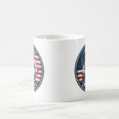 アメリカ湾の愛国心 コーヒーマグカップ (中央)