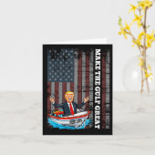 アメリカ湾を切り詰め素晴らしる カード (黄色い花)
