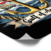 アメリカ湾アメリカヴィンテージUsa Nauti ポスター (角)