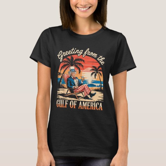 アメリカ湾シャツメンズアメリカ湾 Tシャツ (正面)