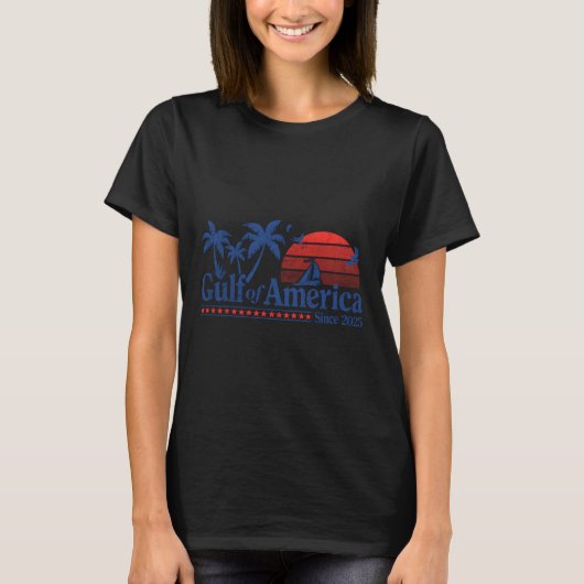 アメリカ湾シャツレトロゴルフ Tシャツ (正面)