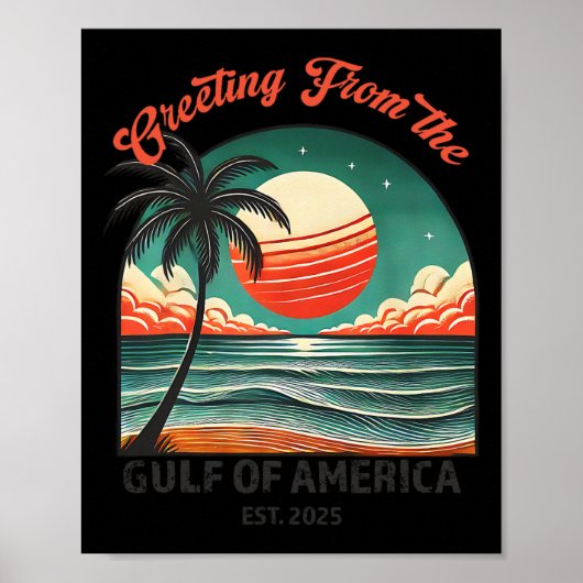 アメリカ湾トランプからの挨拶おもしろい ポスター (正面)