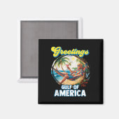 アメリカ湾トランプからの挨拶 マグネット (正面/裏面)