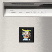 アメリカ湾トランプからの挨拶 マグネット (インサイチュ (食洗機))
