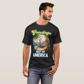 アメリカ湾トランプからの挨拶 Tシャツ (正面フル)