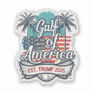 アメリカ湾トランプ2025アメリカ国旗 シール