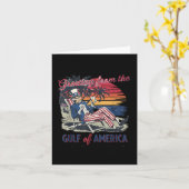 アメリカ湾トランプ・パトリオからの挨拶 カード (黄色い花)