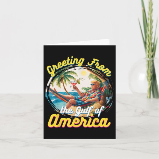 アメリカ湾トランプ・パトリオからの挨拶 カード (正面)