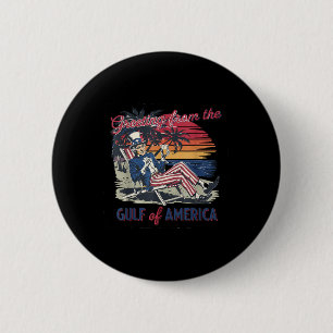 アメリカ湾トランプ・パトリオからの挨拶 缶バッジ