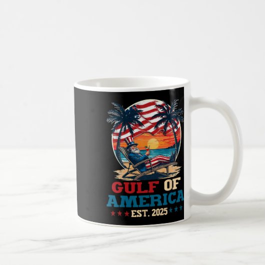 アメリカ湾メキシコ湾Est 2025アメリカ合衆国 コーヒーマグカップ (右)