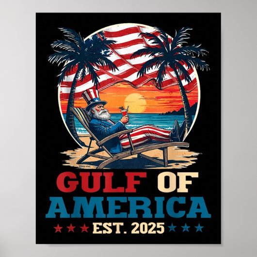 アメリカ湾メキシコ湾Est 2025アメリカ合衆国 ポスター (正面)