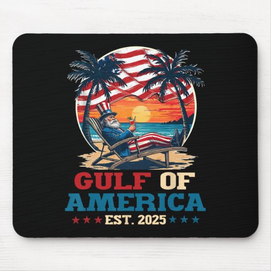 アメリカ湾メキシコ湾Est 2025アメリカ合衆国 マウスパッド (正面)