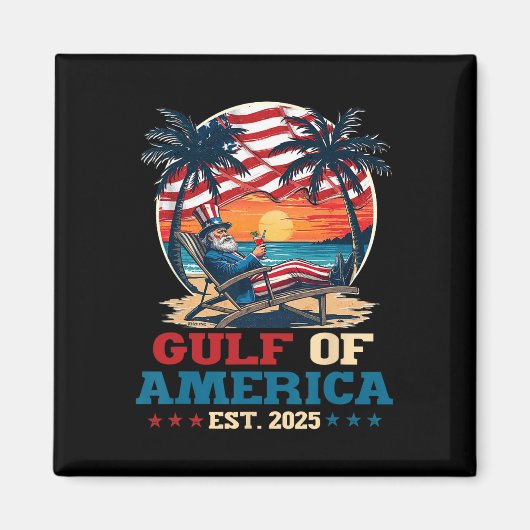 アメリカ湾メキシコ湾Est 2025アメリカ合衆国 マグネット (正面)