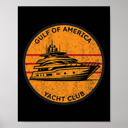 アメリカ湾ヨットクラブトランプ湾アメリカ湾 ポスター (正面)