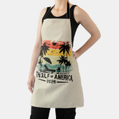 アメリカ湾ヴィンテージアメリカ愛国的デザイン エプロン (インサイチュ)