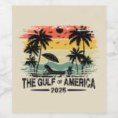 アメリカ湾ヴィンテージアメリカ愛国的デザイン ワインラベル (シングルラベル)