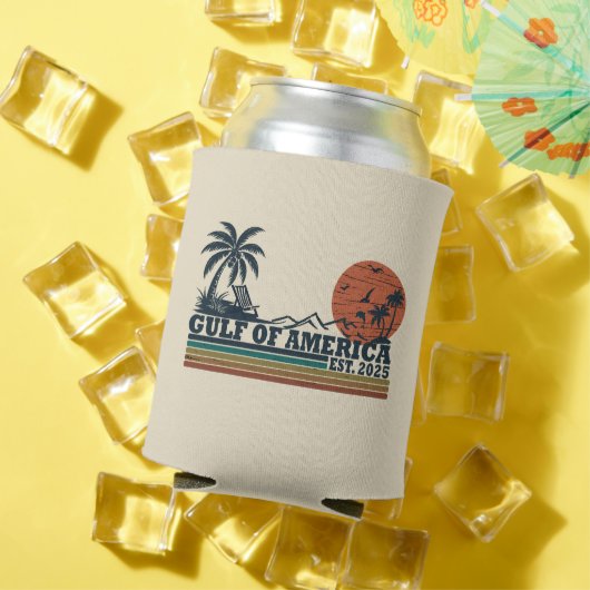 アメリカ湾ヴィンテージ愛国的デザイン 缶クーラー (インサイチュ 夏)