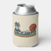 アメリカ湾ヴィンテージ愛国的デザイン 缶クーラー (缶正面)