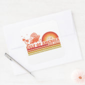 アメリカ湾ヴィンテージ スクエアシール (封筒)