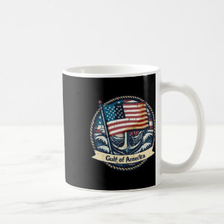 アメリカ湾国旗いかりメンズウィメンズキッズ コーヒーマグカップ