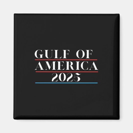 アメリカ湾岸トランプ2025プレミアム マグネット (正面)