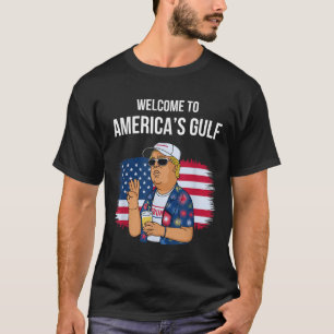 アメリカ湾岸ビーチからの挨拶 Tシャツ