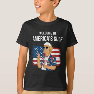 アメリカ湾岸ビーチからの挨拶 Tシャツ