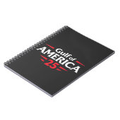 アメリカ湾愛国的アメリカ合衆国トランプ国旗 ノートブック (左側)
