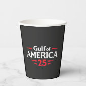 アメリカ湾愛国的アメリカ合衆国トランプ国旗 紙コップ (正面)
