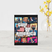 アメリカ湾愛国者からのトランプの挨拶 カード (黄色い花)
