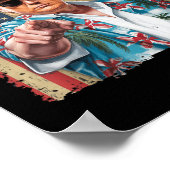 アメリカ湾愛国者からのトランプの挨拶 ポスター (角)