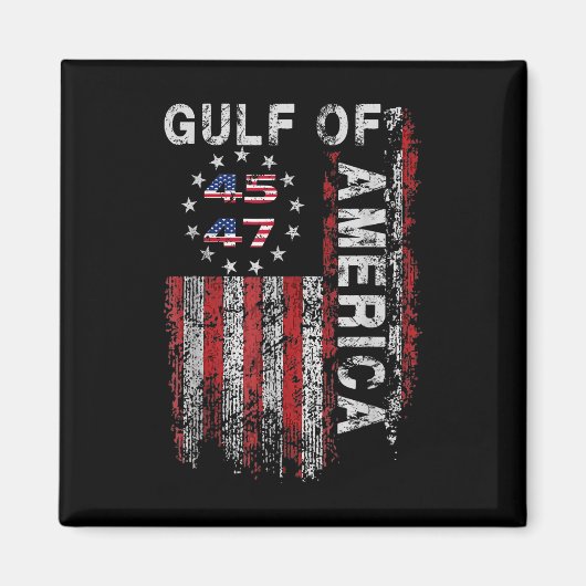 アメリカ湾愛国者からのトランプの挨拶 マグネット (正面)