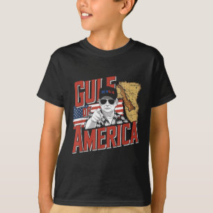 アメリカ湾愛国者からのトランプの挨拶 Tシャツ