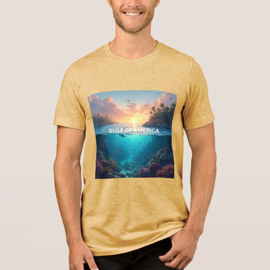 アメリカ湾歴史ニュースサンライズ トライブレンドＴシャツ (正面)