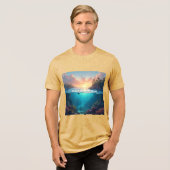 アメリカ湾歴史ニュースサンライズ トライブレンドＴシャツ (正面全面)