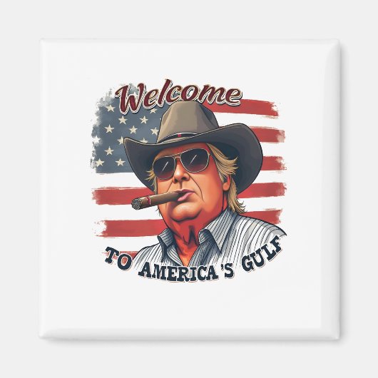 アメリカ湾米トランプへの自由 マグネット (正面)