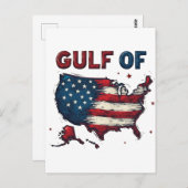 アメリカ湾米国の地図トランプ米国メキシコ湾 ポストカード (正面/裏面)