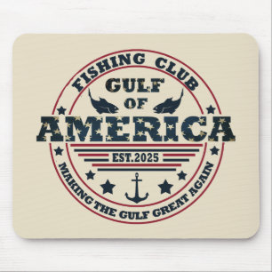 アメリカ湾魚釣りクラブアメリカ愛国者 マウスパッド