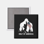 アメリカ湾2025年おもしろいヴィンテージ米国国旗 マグネット (正面/裏面)